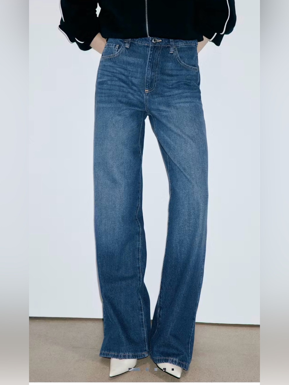 Mango Danila High-Waisted Wide Leg Jeans